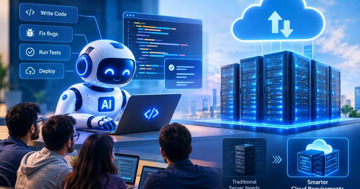 AI coding agents running parallel builds and tests on isolated cloud servers