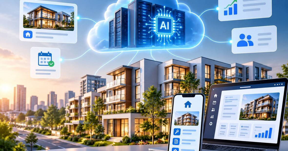 Cloud servers for AI-powered property management platforms running leasing and maintenance tools