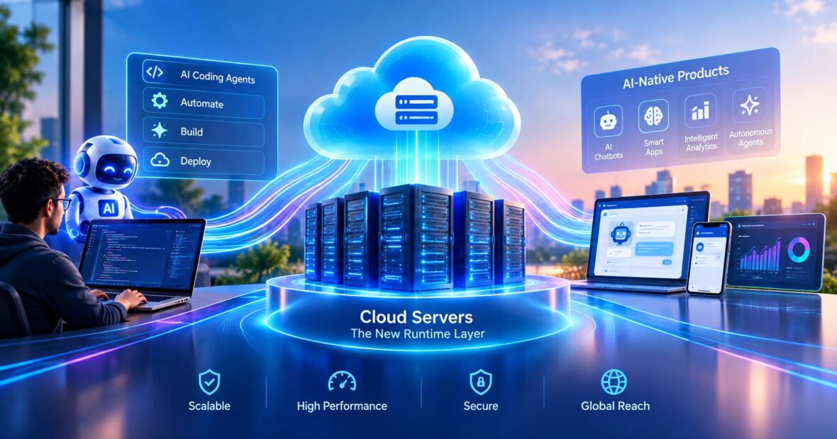 Cloud servers for AI software running GPU clusters as the runtime layer for AI-native applications