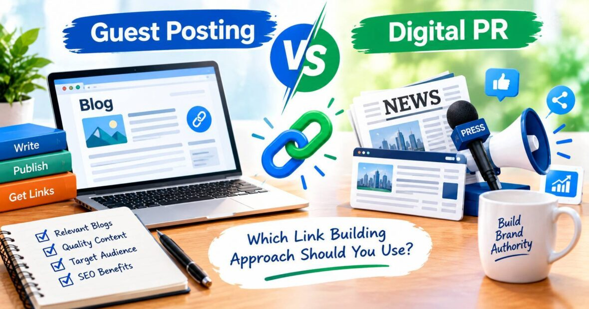 Guest posting vs digital PR for modern SEO