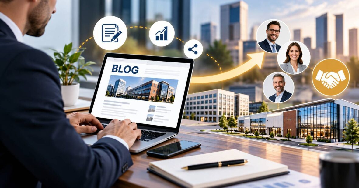 Commercial mortgage broker using blogging to generate leads
