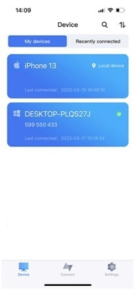 connected devices AnyViewer