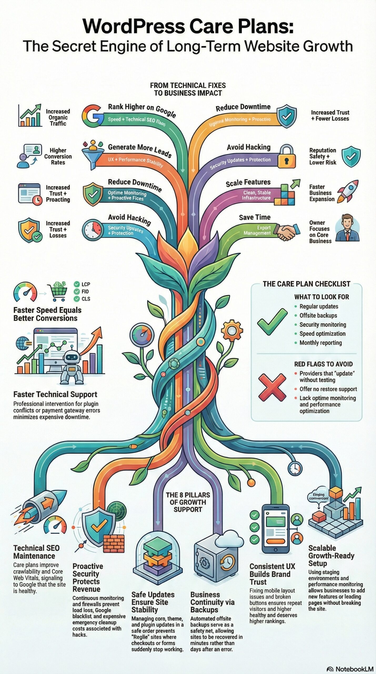 Importance of WordPress care plans