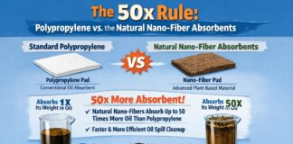 Polypropylene vs Natural Nano-Fiber Absorbents: The 50x Rule Comparison