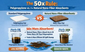 Polypropylene vs Natural Nano-Fiber Absorbents: The 50x Rule Comparison