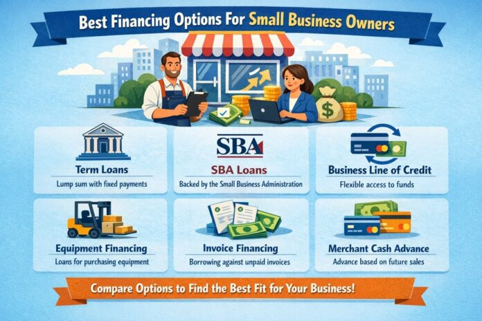 Best financing options for small business owners including loans, credit, and grants