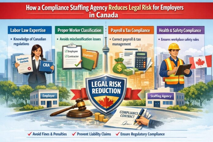 Compliance staffing agency helping Canadian employers reduce legal and regulatory risk