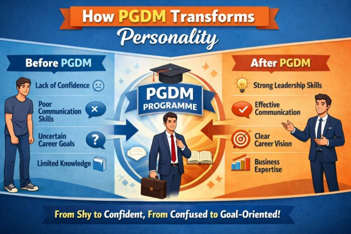 How PGDM transforms personality through leadership, communication, and professional development