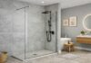 Where to Buy Fixed Glass Shower Panels Online in the UK Fixed glass shower panel in modern UK bathroom showing frameless shower screen design