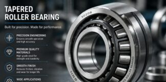 High precision tapered roller bearing showcasing engineering quality and durability
